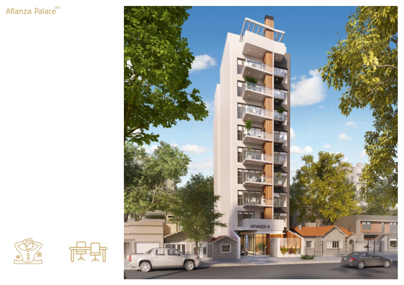 DEPARTAMENTO de 2 ambientes c/TERRAZA de 15M2. Residencias en Pozo! AFIANZA PALACE