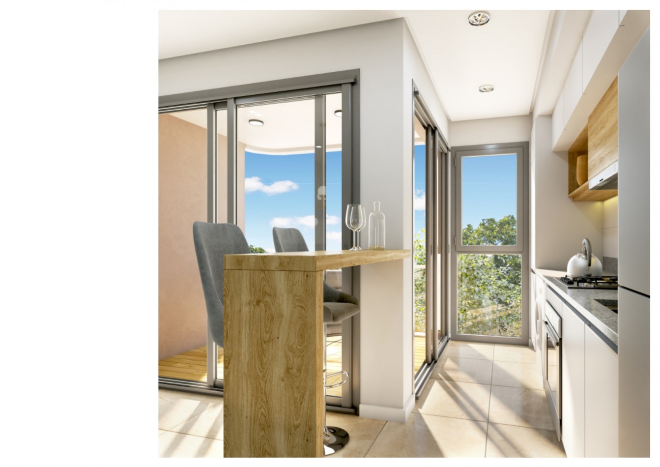 SEMIPISOS 2 ambientes en SUITE c/BALCON TERRAZA. Residencias en Pozo! AFIANZA PLAZA